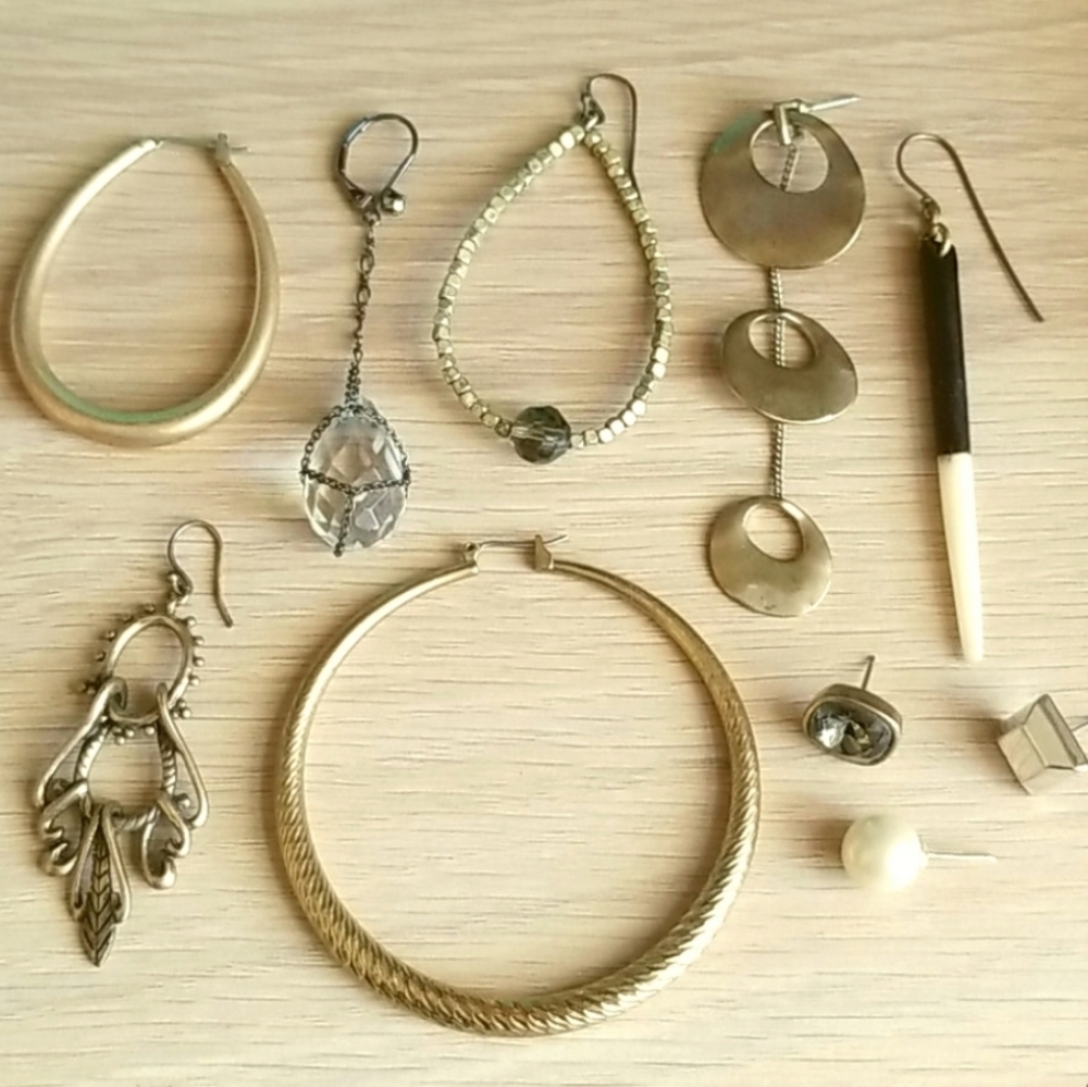 🌷 lot of single earrings